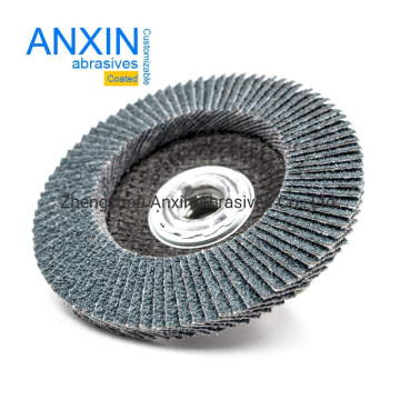 115*22mm Factory Directly Sale Vsm Zirconia Zk765 Top Quality Metal Grinding Fexlible Flap Disc